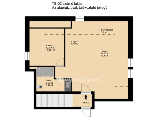 Eladó lakás Nemesvámos 64 nm