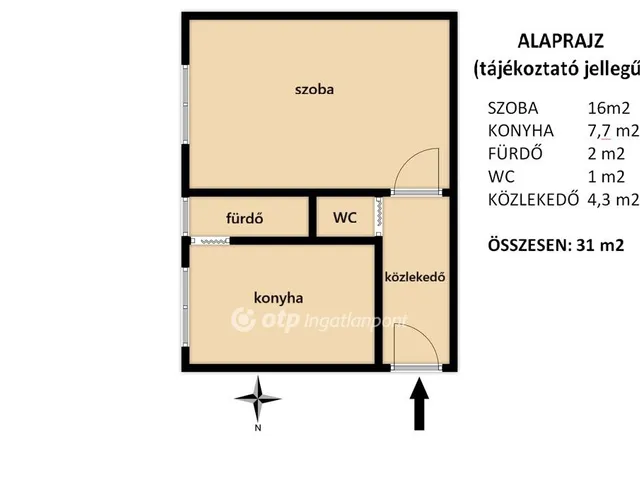 Kiadó lakás Ajka 31 nm