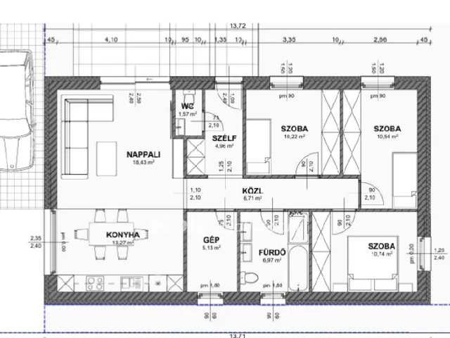 Eladó ház Királyszentistván 80 nm