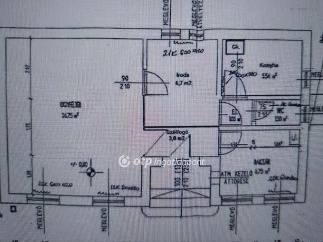 Kiadó kereskedelmi és ipari ingatlan Nemesvámos 50 nm