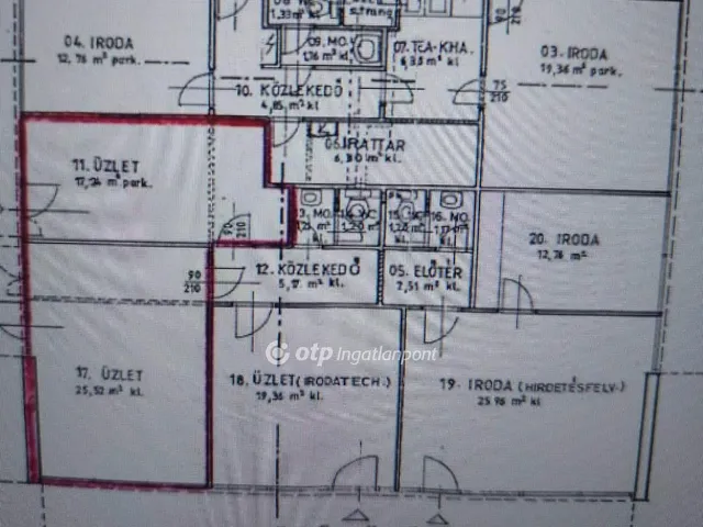 Kiadó kereskedelmi és ipari ingatlan Ajka 45 nm