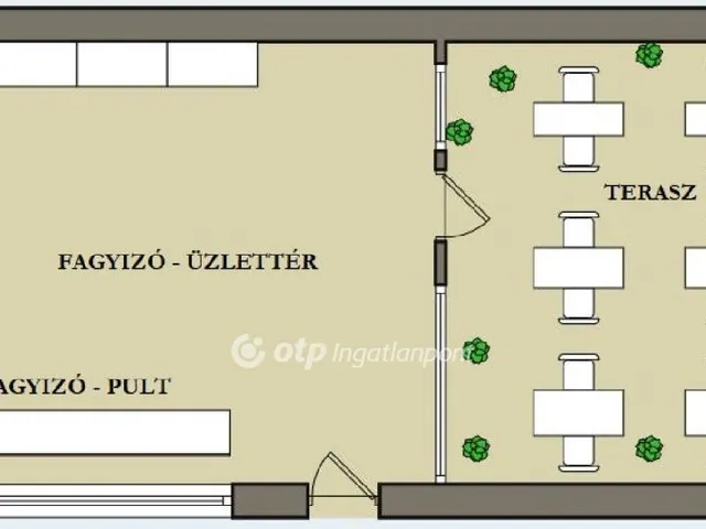 Kiadó kereskedelmi és ipari ingatlan Tatabánya 76 nm