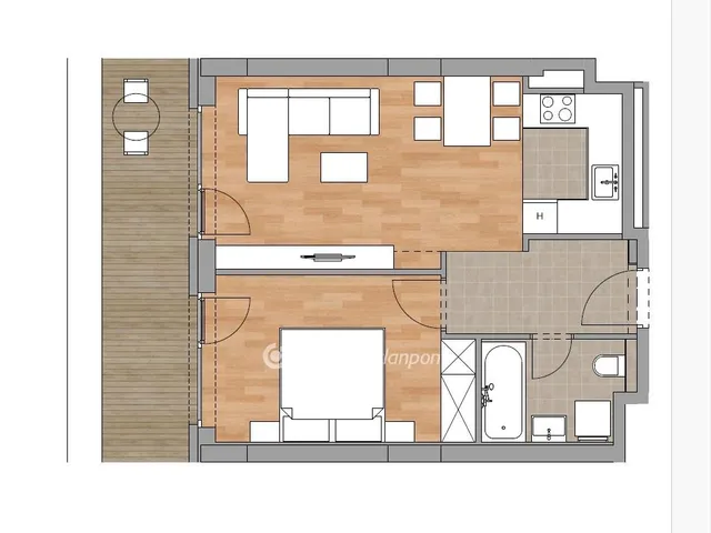 Eladó lakás Budapest XI. kerület, Albertfalva 48 nm