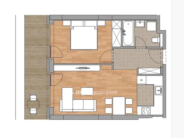 Eladó lakás Budapest XI. kerület, Albertfalva 49 nm