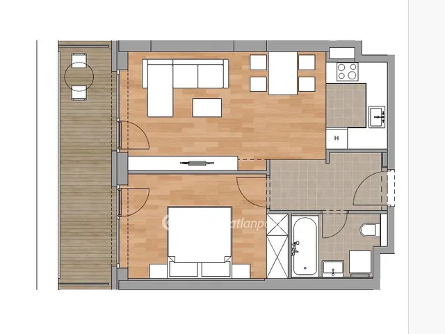 Eladó lakás Budapest XI. kerület, Albertfalva 48 nm