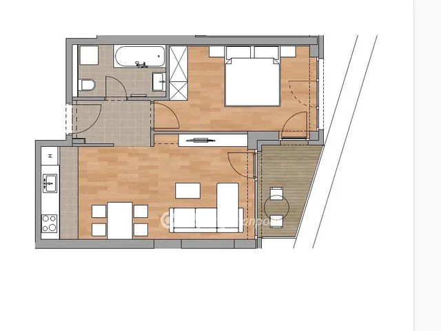 Eladó lakás Budapest XI. kerület, Albertfalva 46 nm