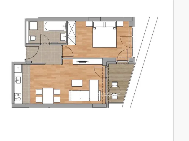 Eladó lakás Budapest XI. kerület, Albertfalva 47 nm