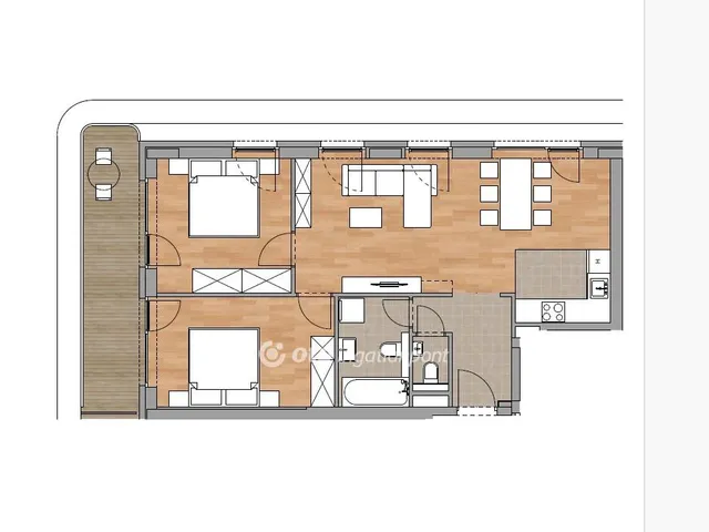 Eladó lakás Budapest XI. kerület, Albertfalva 72 nm