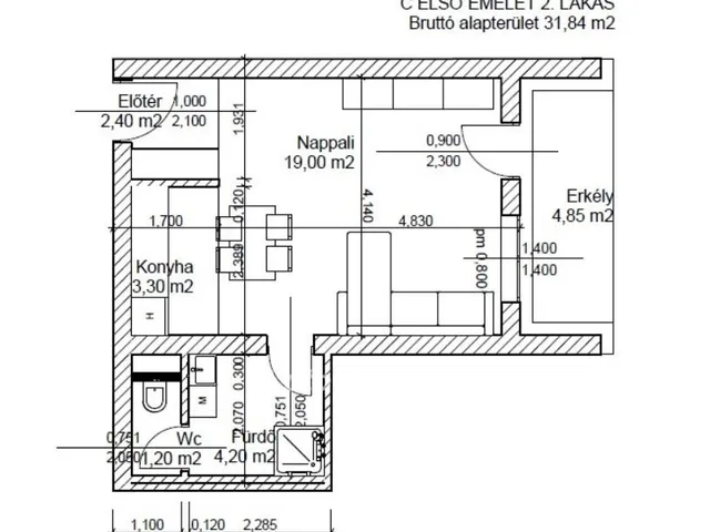 Eladó lakás Bicske 30 nm