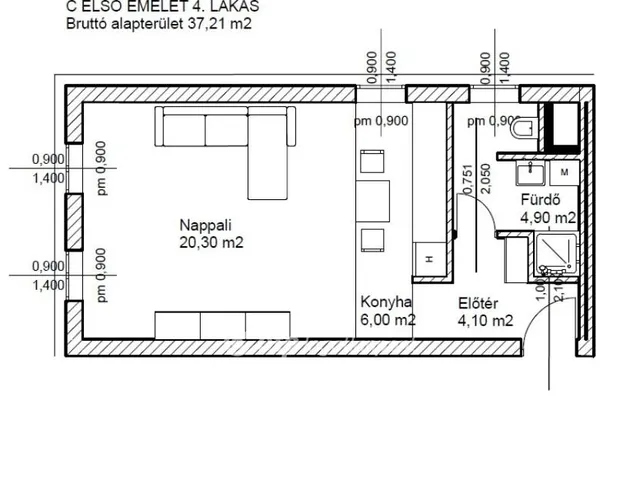 Eladó lakás Bicske 35 nm