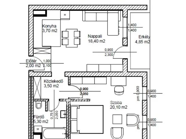 Eladó lakás Bicske 49 nm
