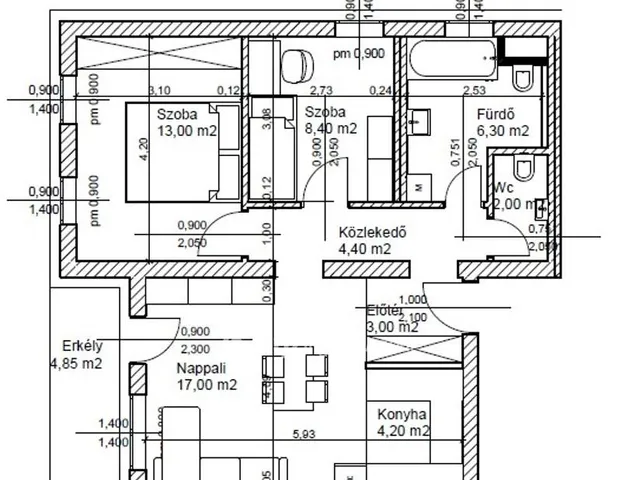 Eladó lakás Bicske 58 nm