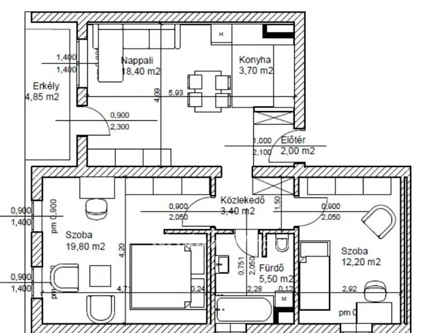 Eladó lakás Bicske 65 nm