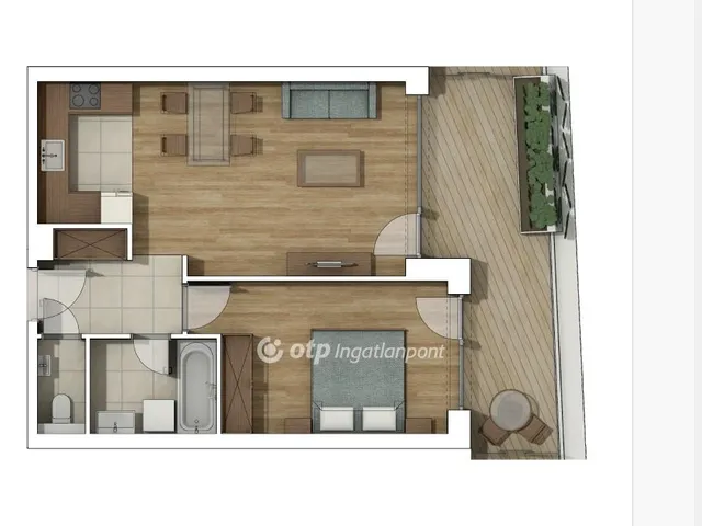 Eladó lakás Budapest XI. kerület, Albertfalva 56 nm