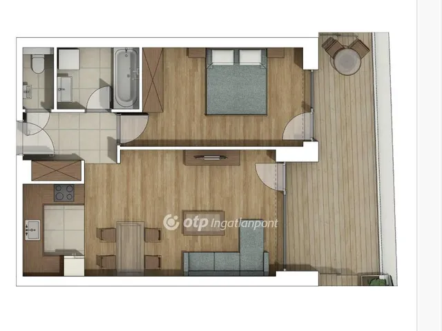 Eladó lakás Budapest XI. kerület, Albertfalva 59 nm