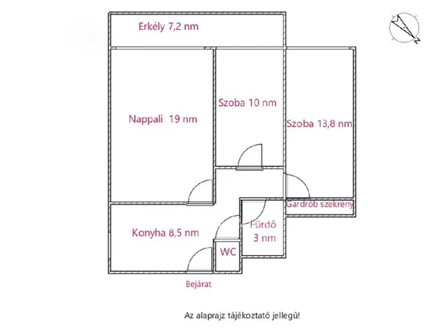 Eladó lakás Budapest XX. kerület 62 nm