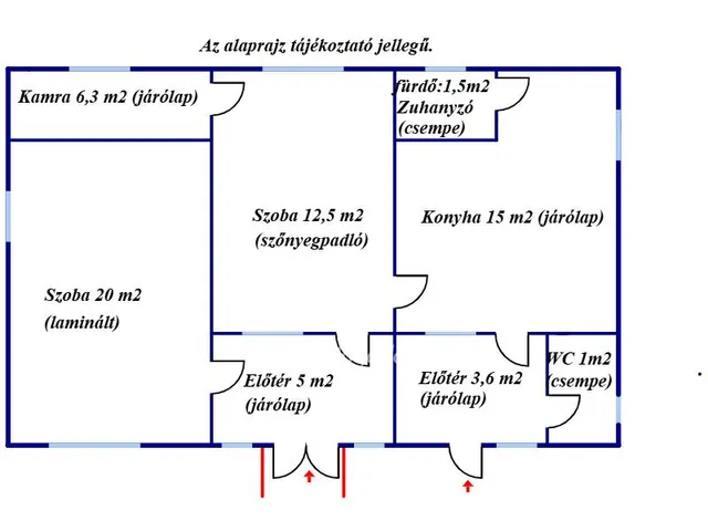 Eladó ház Pápoc 43 nm