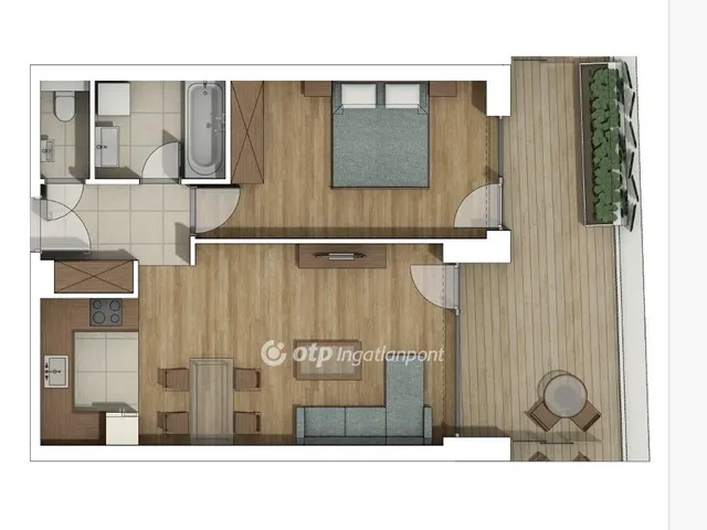 Eladó lakás Budapest XI. kerület, Albertfalva 59 nm