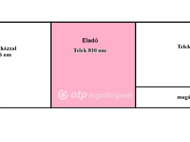 Eladó telek Kiskunlacháza 810 nm