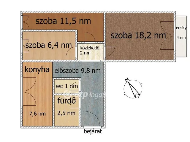 Eladó lakás Szigetszentmiklós, Központ 62 nm