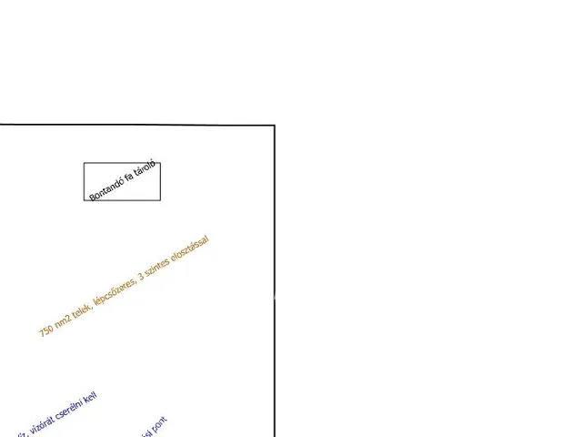 Eladó telek Mogyoród 750 nm