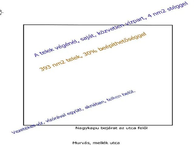 Eladó telek Dömsöd 383 nm
