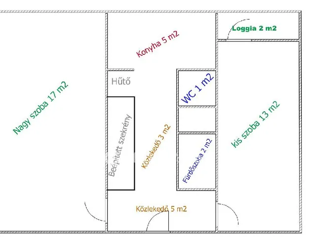 Eladó lakás Budapest III. kerület 48 nm