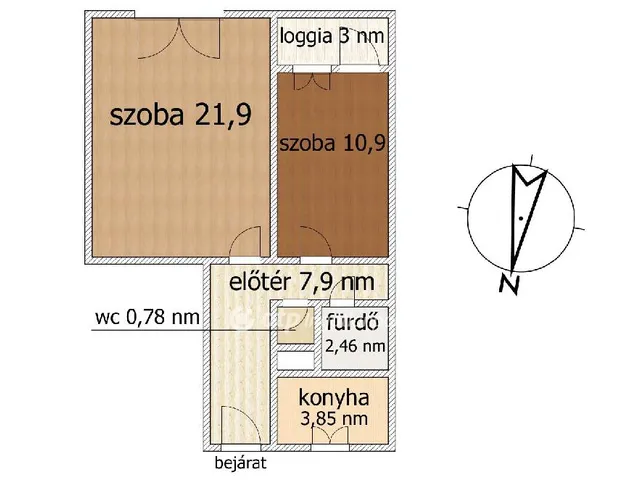 Eladó lakás Budapest XIV. kerület 49 nm