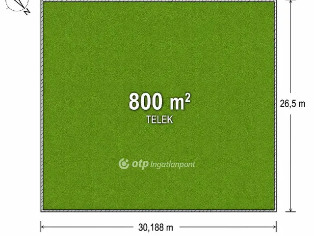 Eladó telek Szalkszentmárton 800 nm