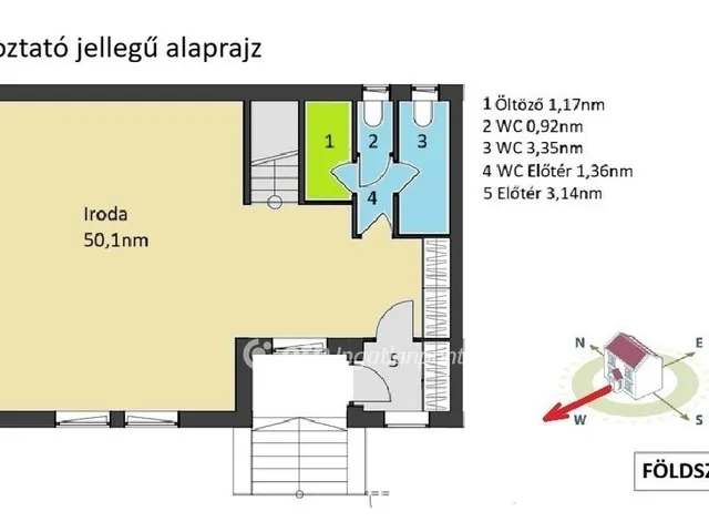 Kiadó kereskedelmi és ipari ingatlan Szentendre 107 nm