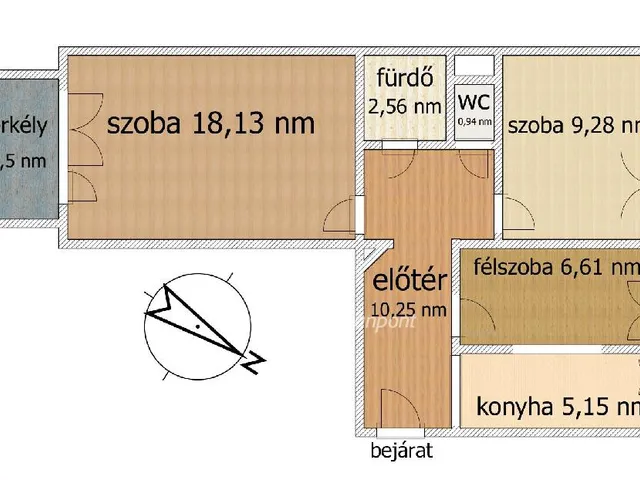 Eladó lakás Budapest XIX. kerület 52 nm