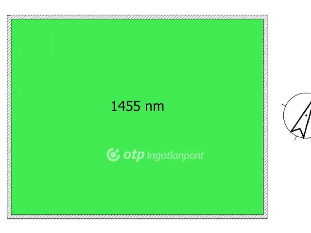 Eladó telek Tököl 1455 nm