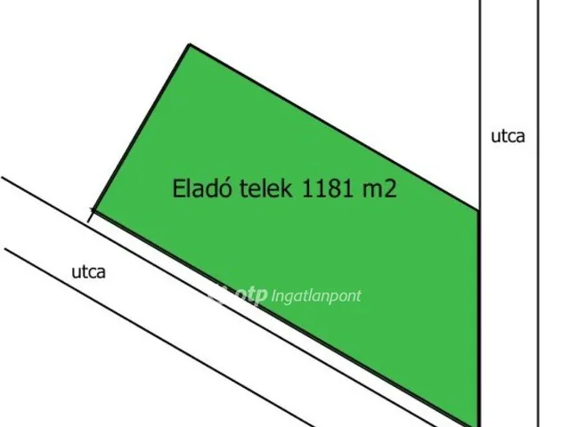 Eladó telek Szigetújfalu 1181 nm