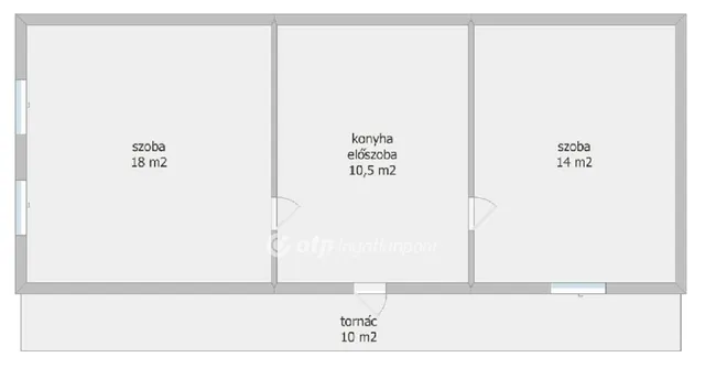 Eladó ház Csikóstőttős, Központhoz közel 43 nm