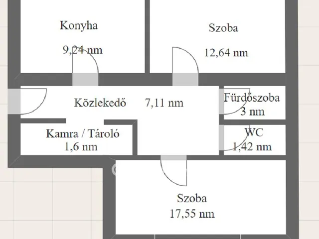 Eladó lakás Dombóvár, Belváros 53 nm