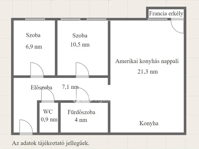 Eladó lakás Kaposszekcső, Liget lakótelep 54 nm