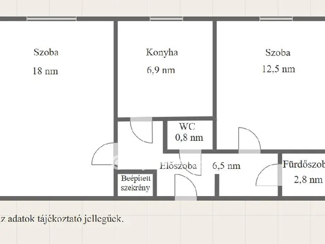 Eladó lakás Komló, Körtvélyes 48 nm
