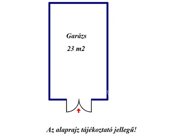 Eladó garázs Baja 23 nm