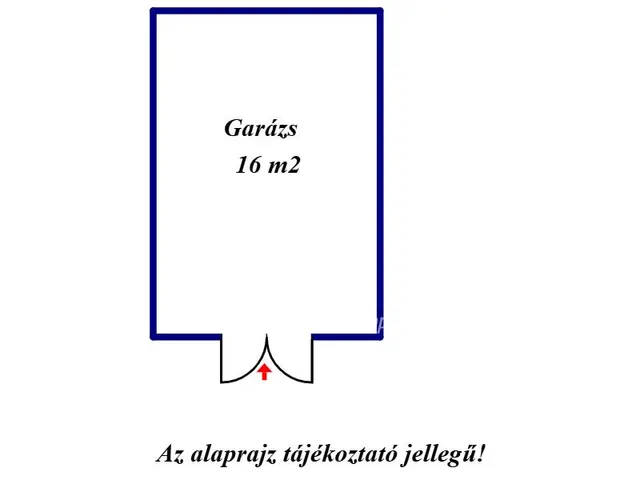 Eladó garázs Szekszárd 16 nm