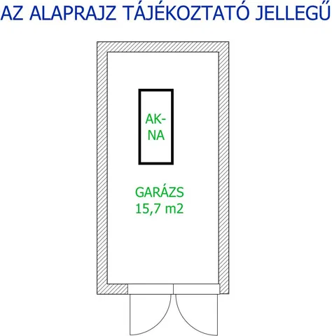 Eladó garázs Debrecen, Dobozi lakótelep 15 nm