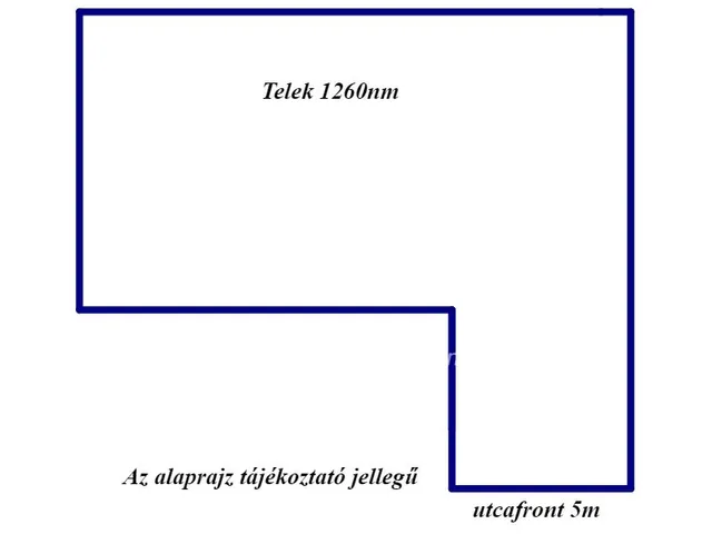 Eladó telek Hajdúszoboszló, Vasútállomás közeli 1260 nm