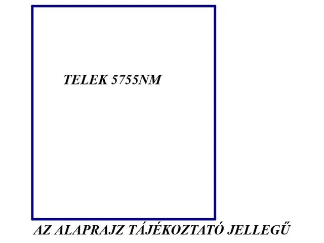 Eladó telek Berekböszörmény 5755 nm