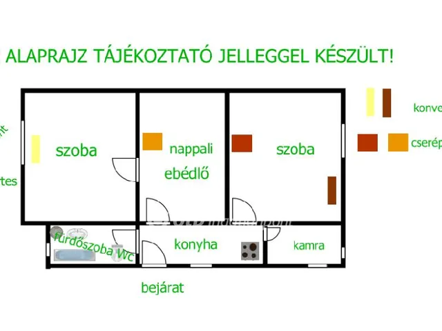 Eladó ház Hajdúhadház 60 nm