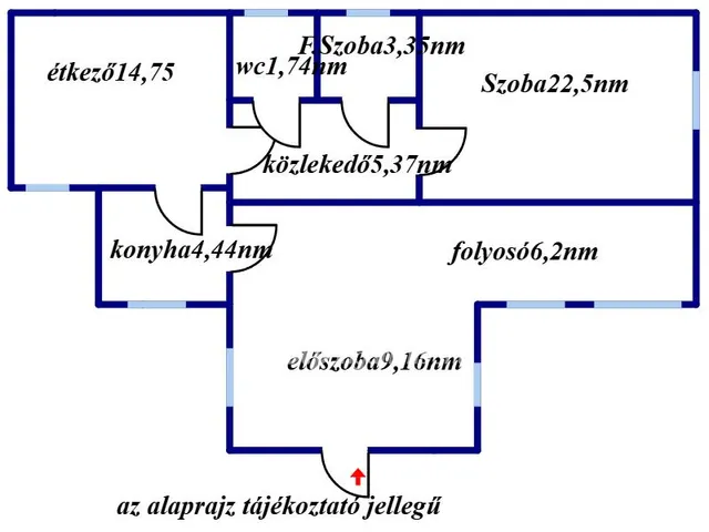 Eladó ház Zsáka 67 nm