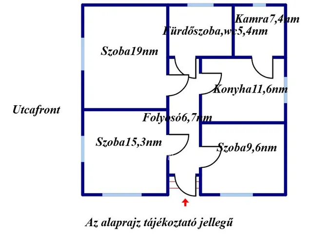 Eladó ház Egyek 75 nm
