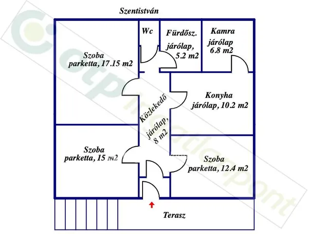 Eladó ház Szentistván, Nagyon központ közeli 85 nm