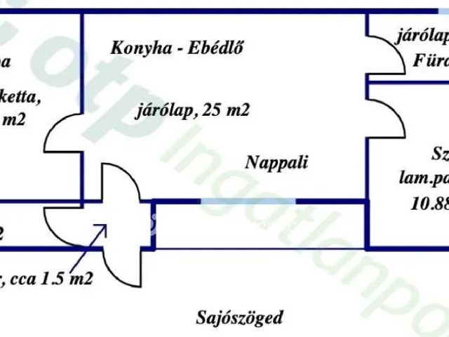 Eladó ház Sajószöged 62 nm