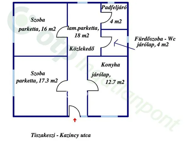 Eladó ház Tiszakeszi 72 nm