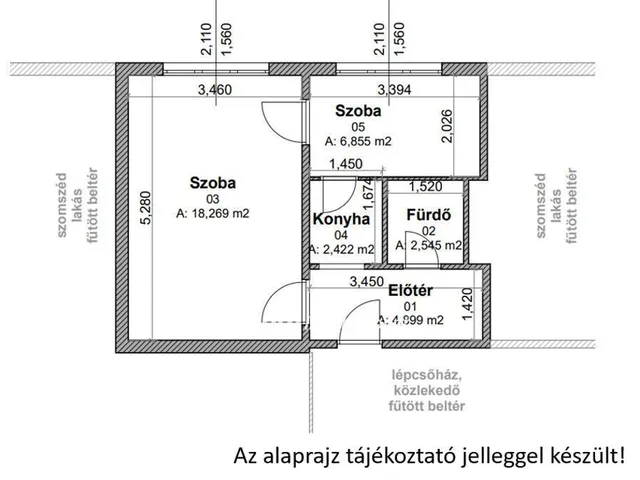 Eladó lakás Miskolc, Győri kapu 35 nm