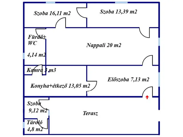 Eladó ház Tiszalök 90 nm